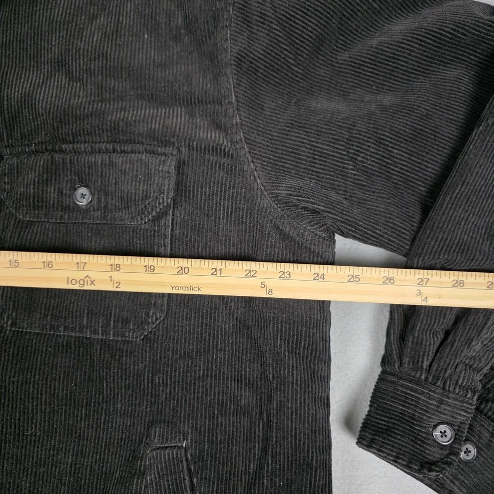 High Sierra Corduroy Sherpa Lined Jacket Mens Size Large Black Chore Shacket‎